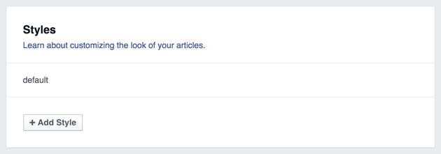 istant articles stili